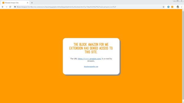 Block Amazon for Me